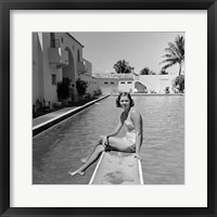 1930s Woman On Pool Diving Board Fine Art Print