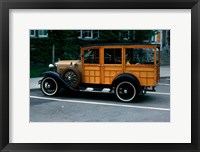 1930s Wood Body Station Wagon Antique Fine Art Print