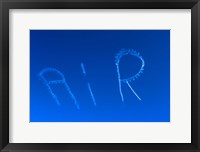 Skywriting The Letters Air In Cloudless Sky Fine Art Print