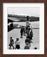 1950s Airplane Boarding Passengers Fine Art Print