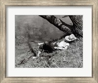1940s Barefoot Boy Sleeping Fine Art Print
