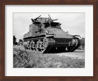 1940s World War Ii Era Us Army Tank Fine Art Print