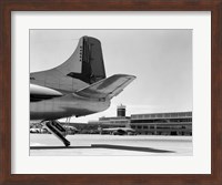 1950s Tail Of Commercial Airplane Fine Art Print