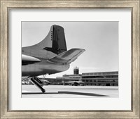 1950s Tail Of Commercial Airplane Fine Art Print