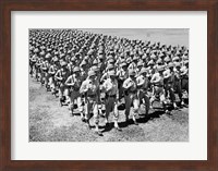 1940s Ranks And Files Rows Of World War Two Fine Art Print