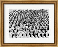 1940s Wwii Large Formation U.S. Army Infantry Soldiers Fine Art Print