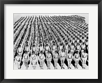 1940s Wwii Large Formation U.S. Army Infantry Soldiers Fine Art Print
