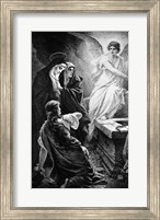 He Is Risen By Plockhorst Angel Mary Fine Art Print
