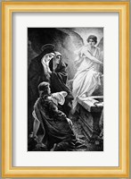 He Is Risen By Plockhorst Angel Mary Fine Art Print