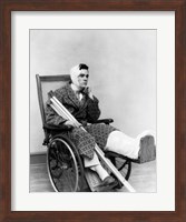 1930s Man In Wheelchair Fine Art Print