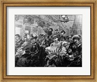 1880S Illustration Crowded Passenger Car Fine Art Print