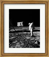 1969 Astronaut Us Flag Fine Art Print