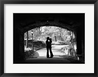 1960s Silhouette Of Young Couple Fine Art Print
