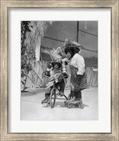 1930s Two Chimpanzees Monkeys Fine Art Print