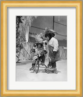 1930s Two Chimpanzees Monkeys Fine Art Print