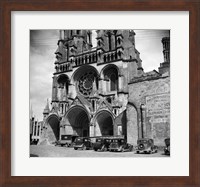 1930s Laon Cathedral Constructed In 12Th And 13Th Fine Art Print