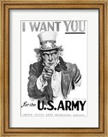 1910s World War One I Want You Uncle Sam Fine Art Print