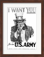 1910s World War One I Want You Uncle Sam Fine Art Print