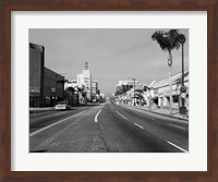 1960s Street Scene West Wilshire Blvd Los Angeles, California Fine Art Print