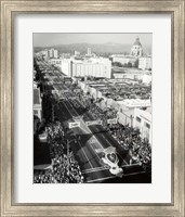 1940s 1950s Aerial View Tournament Of Roses Parade? Fine Art Print