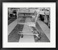 1960s Empty Shopping Cart Fine Art Print
