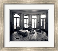 1920s Interior Upscale Solarium French Doors Windows Fine Art Print