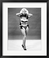 1950s Young Woman Standing Inside Fine Art Print