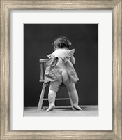 1940s Back End View Of Nude Girl Fine Art Print