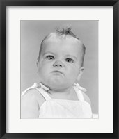 1950s 1960s Portrait Baby Angry Fine Art Print