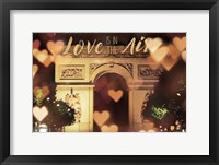 Love is in the Arc de Triomphe v2 Framed Print