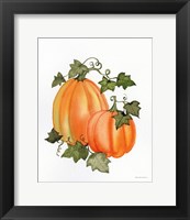 Pumpkin and Vines I Fine Art Print