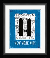 Iconic NYC V Framed Print