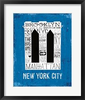 Iconic NYC V Framed Print