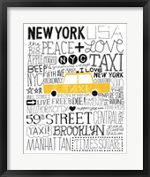 Iconic NYC III Framed Print