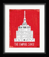 Iconic NYC IV Framed Print