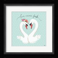 Swan Lake VII Mint Framed Print