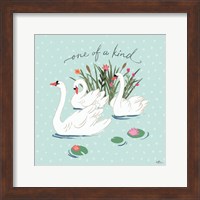 Swan Lake V Mint Fine Art Print