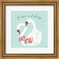 Swan Lake VI Mint Fine Art Print