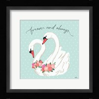 Swan Lake VI Mint Framed Print