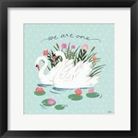 Swan Lake III Mint Fine Art Print