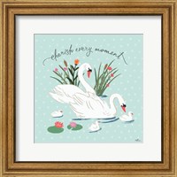 Swan Lake IV Mint Fine Art Print