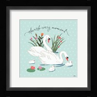 Swan Lake IV Mint Framed Print
