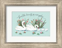 Swan Lake I Mint Fine Art Print