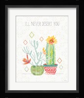 Sweet Succulents V Framed Print