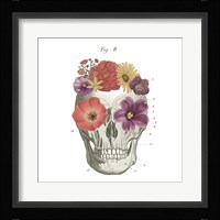 Floral Skull II Framed Print