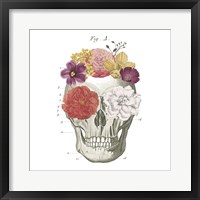 Floral Skull I Framed Print