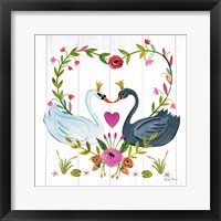 Swan Love III Framed Print