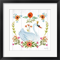 Swan Love I Framed Print