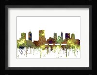 Columbus Ohio Skyline - Safari Buff Fine Art Print