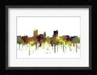 Fort Wayne Indiana Skyline - Safari Buff Fine Art Print